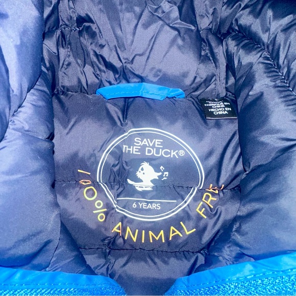 Save The Duck Donny Jacket Hooded Puffer Thyme - Picture 3 of 3